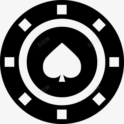 黑桃牌赌博图标svg_新图网 https://ixintu.com 赌博 黑桃牌