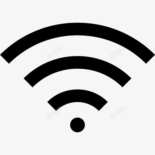 Wifi技术无线网络图标svg_新图网 https://ixintu.com Wifi 技术 无线网络