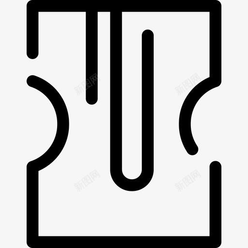 卷笔刀施工线工艺图标svg_新图网 https://ixintu.com 卷笔刀 施工线工艺