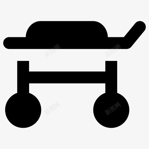担架固体医疗元素2填充物图标svg_新图网 https://ixintu.com 固体医疗元素2 填充物 担架