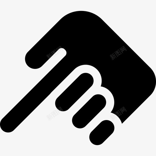 涂抹手势图像编辑器工具图标svg_新图网 https://ixintu.com 图像编辑器工具 手势 涂抹
