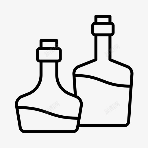 调味品酒精瓶子图标svg_新图网 https://ixintu.com 瓶子 调味品 酒精 酱汁 饮料