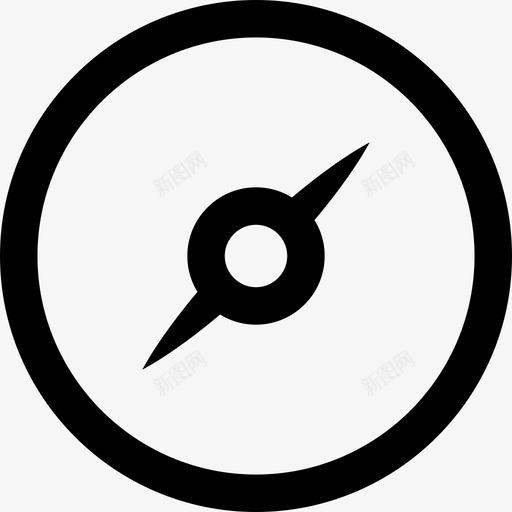 指南针移动用户界面轮廓图标svg_新图网 https://ixintu.com 指南针 移动用户界面轮廓
