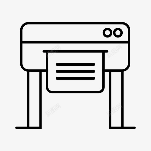 打印机绘图仪印刷机印刷图标svg_新图网 https://ixintu.com 乙烯基切割机 印刷 印刷传统出版 印刷机 打印机绘图仪