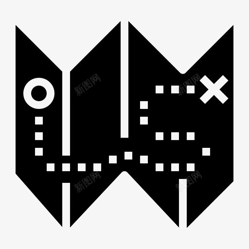 路线地图规划图标svg_新图网 https://ixintu.com 地图 规划 路线 运输实体
