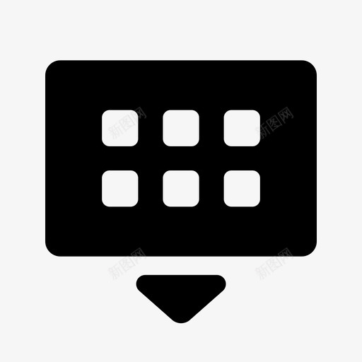 键盘电脑设备图标svg_新图网 https://ixintu.com 可爱的安卓套装 电脑 硬件 触摸 设备 键盘