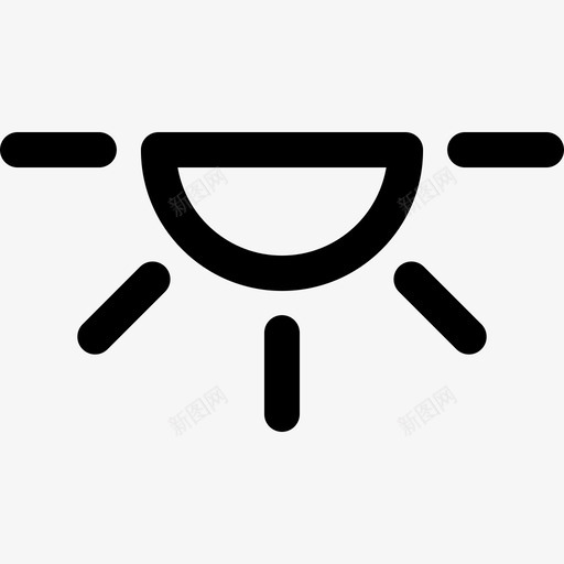 顶灯汽车仪表板信号线性图标svg_新图网 https://ixintu.com 汽车仪表板信号 线性 顶灯