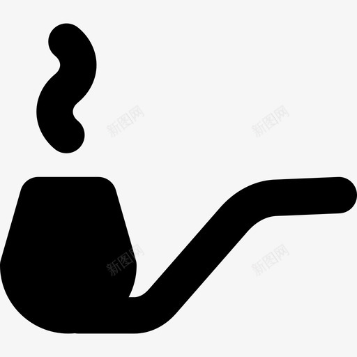烟斗水手图标svg_新图网 https://ixintu.com 水手 烟斗