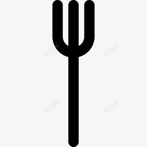 叉子食品和烹饪用直形图标svg_新图网 https://ixintu.com 叉子 直形 食品和烹饪用