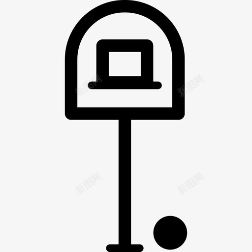 篮球最小学校线性图标svg_新图网 https://ixintu.com 最小学校 篮球 线性