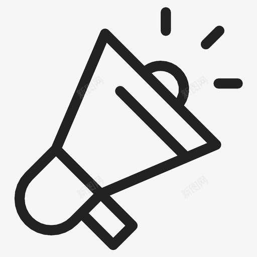 数字营销营销数字扩音器图标svg_新图网 https://ixintu.com 扩音器 数字营销 营销数字