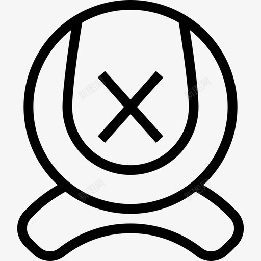 网络摄像头已断开连接系统图标已设置灯呈圆形svg_新图网 https://ixintu.com 灯呈圆形 系统图标已设置 网络摄像头已断开连接