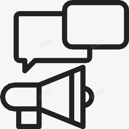 社会营销数字数字营销图标svg_新图网 https://ixintu.com 扩音器 数字 数字营销 社会营销