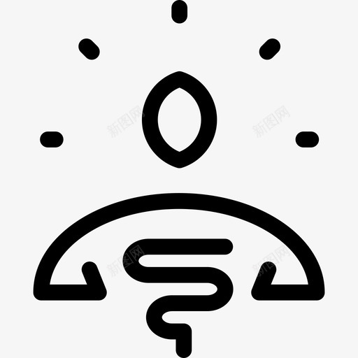 精神健康线工艺线性图标svg_新图网 https://ixintu.com 健康线工艺 精神 线性