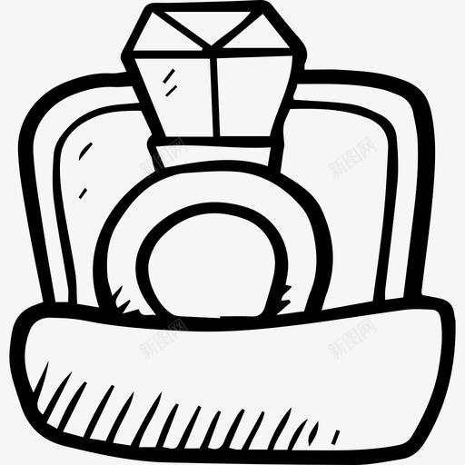 戒指其他手绘爱情元素图标svg_新图网 https://ixintu.com 其他 戒指 戒指素描 手绘爱情元素