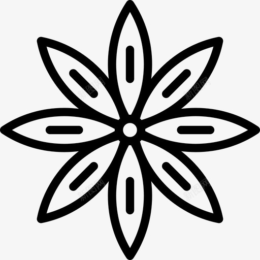八角圣诞系列工艺品直纹图标svg_新图网 https://ixintu.com 八角 圣诞系列工艺品 直纹