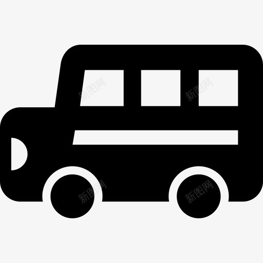 校车交通学校元素图标svg_新图网 https://ixintu.com 交通 学校元素 校车