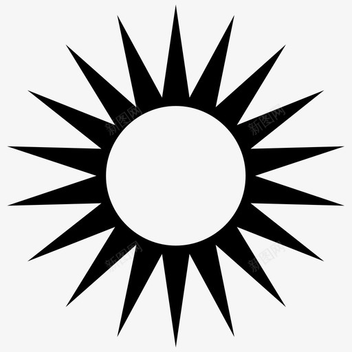 太阳辉光光线图标svg_新图网 https://ixintu.com 光线 太阳 星星 辉光