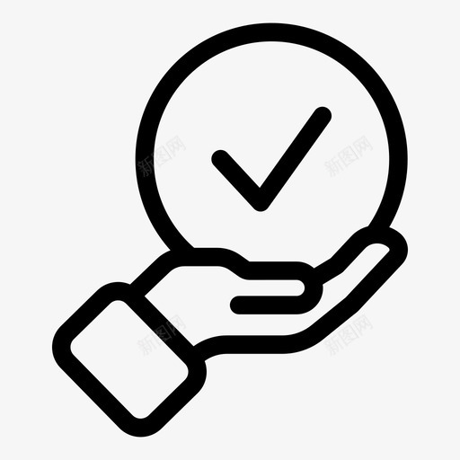 选择勾选正确图标svg_新图网 https://ixintu.com 勾选 勾选批准 是 正确 签字 选择