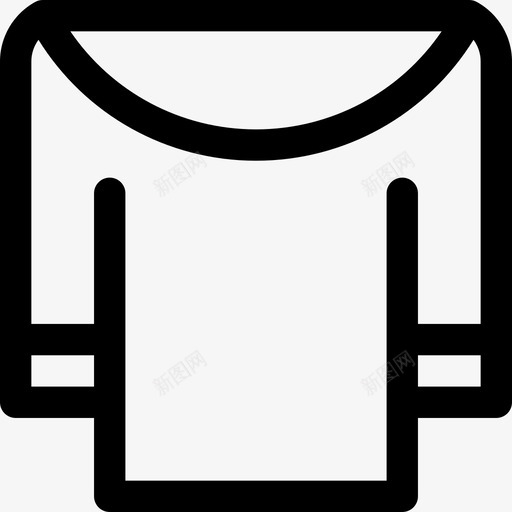 衬衫线性衣服和鞋子线性图标svg_新图网 https://ixintu.com 线性 线性衣服和鞋子 衬衫