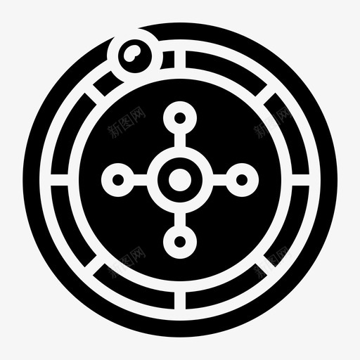 轮盘赌赌博赌场图标svg_新图网 https://ixintu.com 赌博 赌场 轮盘赌