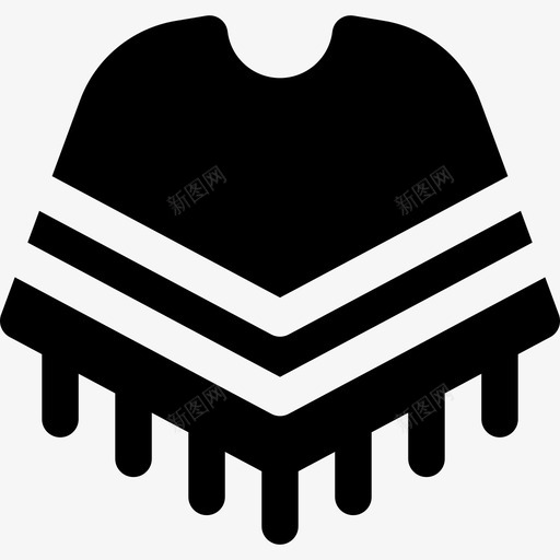 斗篷时尚纯正的墨西哥元素图标svg_新图网 https://ixintu.com 斗篷 时尚 纯正的墨西哥元素