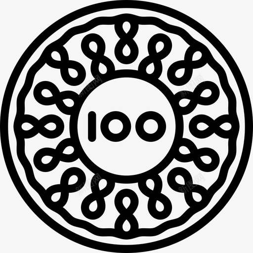 苏里南元美国硬币直系货币图标svg_新图网 https://ixintu.com 直系货币 美国硬币 苏里南元