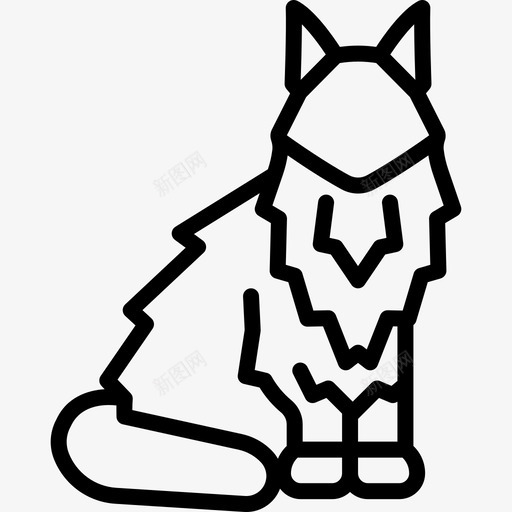 缅因州浣熊猫动物猫的繁殖体图标svg_新图网 https://ixintu.com 动物 猫的繁殖体 缅因州浣熊猫