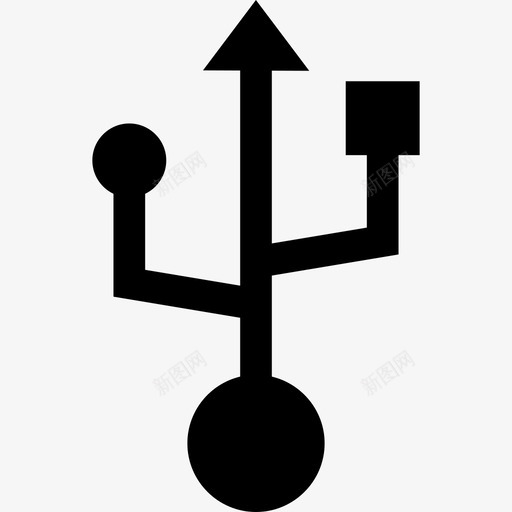 Usb固态媒体元件填充图标svg_新图网 https://ixintu.com Usb 固态媒体元件 填充