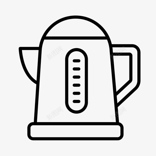 水壶电器电子产品图标svg_新图网 https://ixintu.com 厨房 家用电器 水壶 电器 电子产品