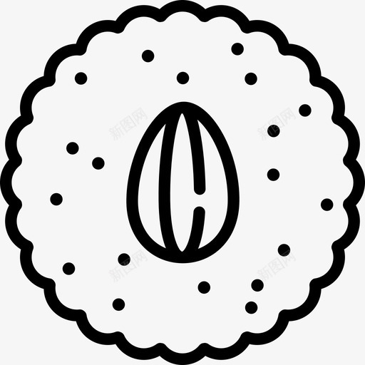 曲奇圣诞系列工艺品直纹图标svg_新图网 https://ixintu.com 圣诞系列工艺品 曲奇 直纹