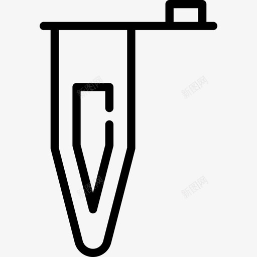 离心管实验室设备线性图标svg_新图网 https://ixintu.com 实验室设备 离心管 线性
