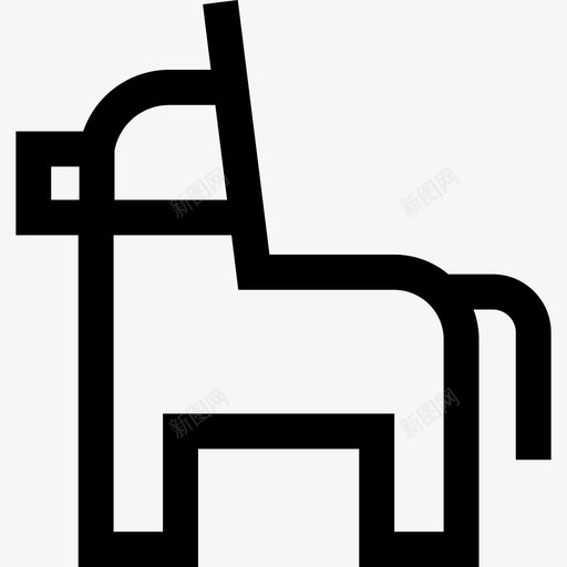 皮纳塔墨西哥元素直线型图标svg_新图网 https://ixintu.com 墨西哥元素 皮纳塔 直线型