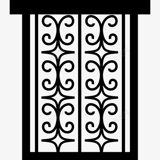 窗户建筑物窗户和阳台图标svg_新图网 https://ixintu.com 建筑物 窗户 窗户和阳台