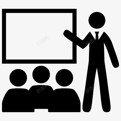 培训董事会管理图标svg_新图网 https://ixintu.com 培训 教师 演示 管理 董事会