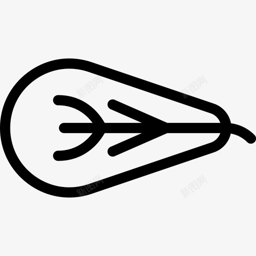 倒卵形自然树叶图标svg_新图网 https://ixintu.com 倒卵形 树叶 自然
