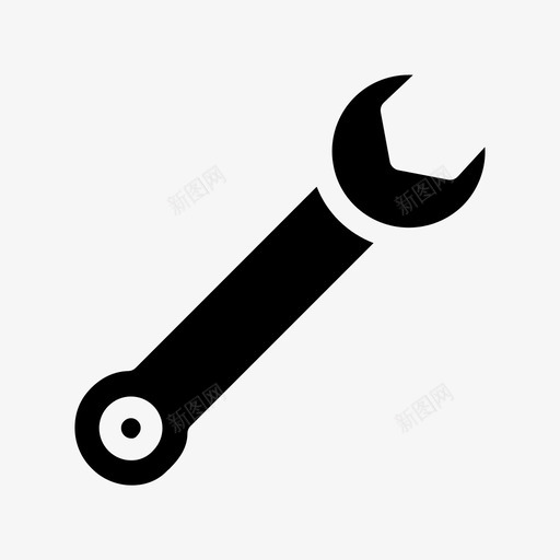 扳手结构工具图标svg_新图网 https://ixintu.com 工具 扳手 结构