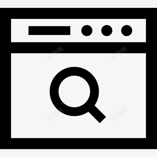 网站搜索最小搜索引擎优化线性图标svg_新图网 https://ixintu.com 最小搜索引擎优化 线性 网站搜索