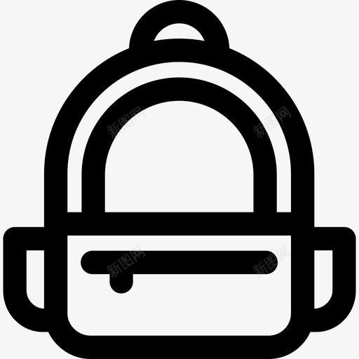 书包圆形学校图标svg_新图网 https://ixintu.com 书包 圆形学校