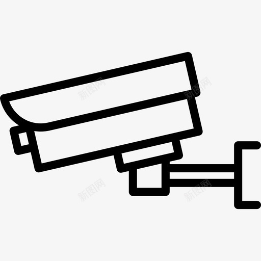 监控摄像机财产安全线性图标svg_新图网 https://ixintu.com 监控摄像机 线性 财产安全
