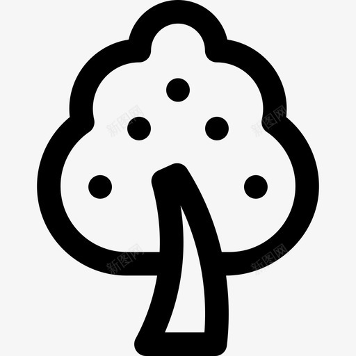 乔木树种直系图标svg_新图网 https://ixintu.com 乔木 树种 直系