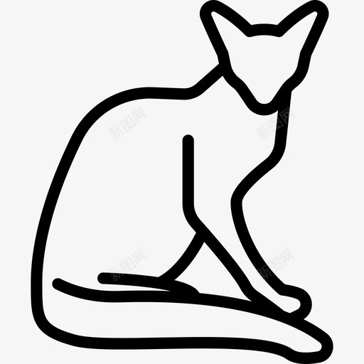 爪哇猫动物猫繁殖体图标svg_新图网 https://ixintu.com 动物 爪哇猫 猫繁殖体