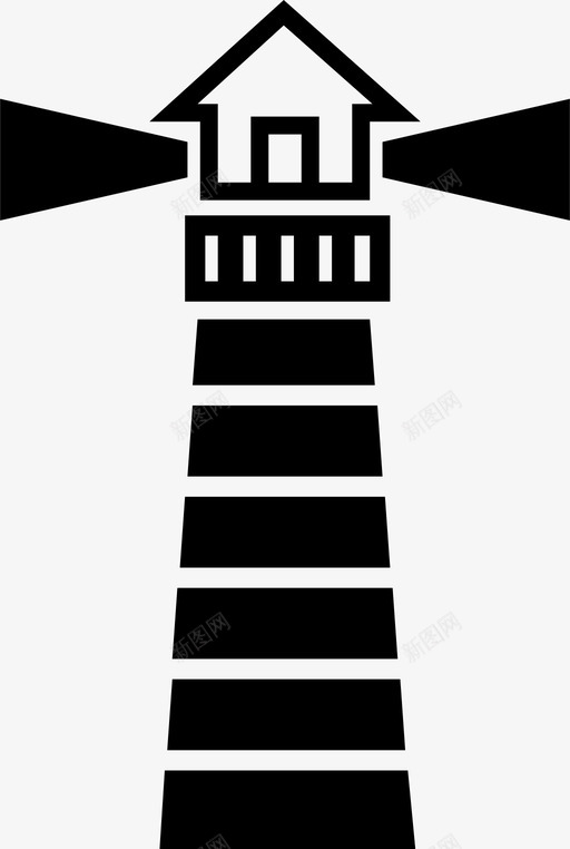 灯塔建筑物岛图标svg_新图网 https://ixintu.com 塔 岛 建筑物 海 灯塔
