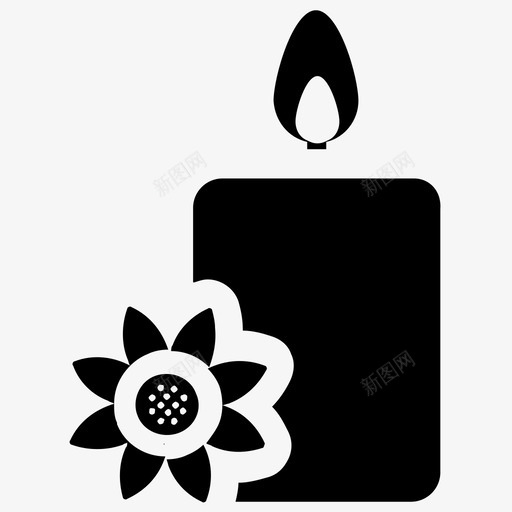 芳香蜡烛芳香疗法生日装饰图标svg_新图网 https://ixintu.com 烛台 生日装饰 芳香疗法 芳香蜡烛 食物和礼物雕刻图标