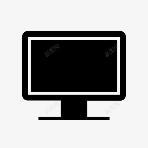 显示器电脑电视图标svg_新图网 https://ixintu.com 显示器 电脑 电视