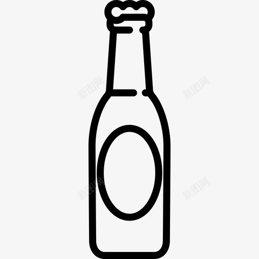 啤酒瓶食物音乐节图标svg_新图网 https://ixintu.com 啤酒瓶 音乐节 食物