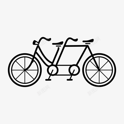 情侣自行车爱情图标svg_新图网 https://ixintu.com 情侣自行车 爱情