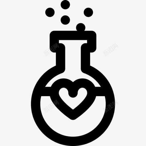 药水情人节线性元素图标svg_新图网 https://ixintu.com 情人节线性元素 药水