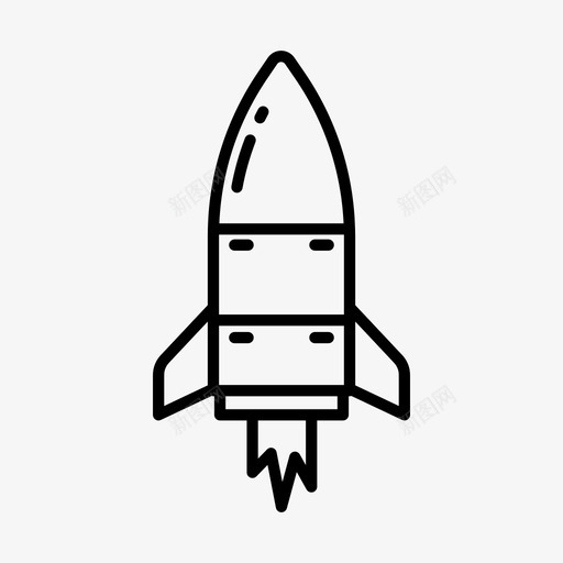 火箭天文设备图标svg_新图网 https://ixintu.com 天文 太空 宇宙 星系 火箭 设备