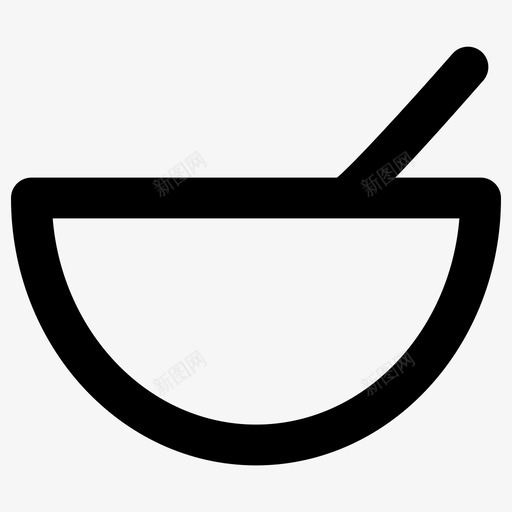 碗粗体轮廓医疗元素2粗体圆形图标svg_新图网 https://ixintu.com 碗 粗体圆形 粗体轮廓医疗元素2